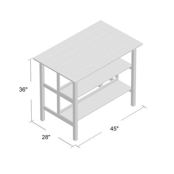 August Grove® Stetler Solid Wood Prep Table & Reviews Wayfair